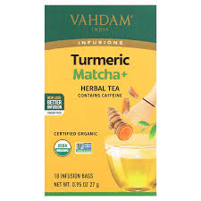 Vahdam Turmeric Matcha Herbal Tea 18 TB